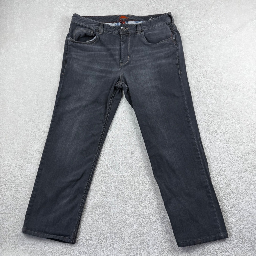 Tommy Bahama Sand‎ Drifter Authentic Straight Leg Gray Denim Jeans Mens 36x30